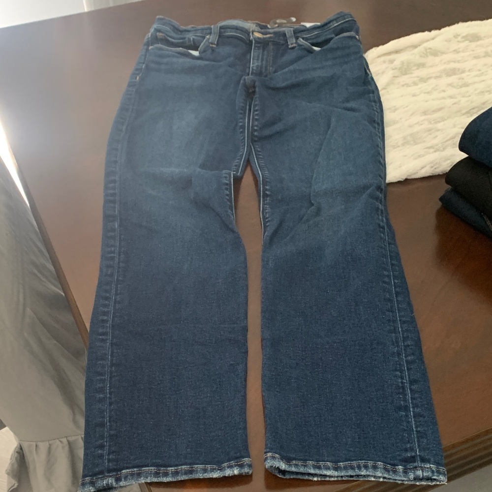 Hudson Jeans Straight Leg Dark Blue Women's Denim